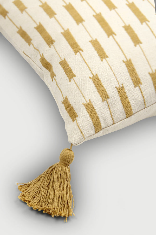 Iris Ochre Cushion Cover
