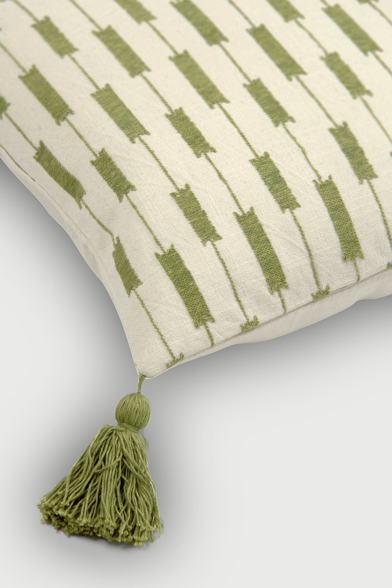 Iris Olive Cushion Cover