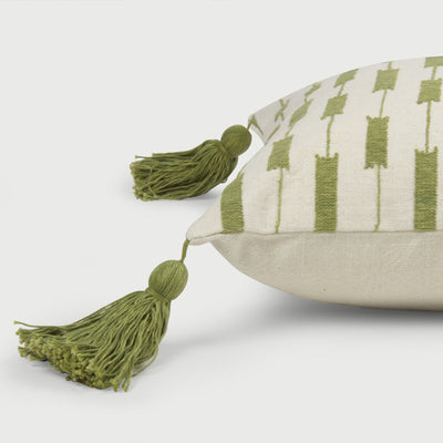 Iris Olive Cushion Cover