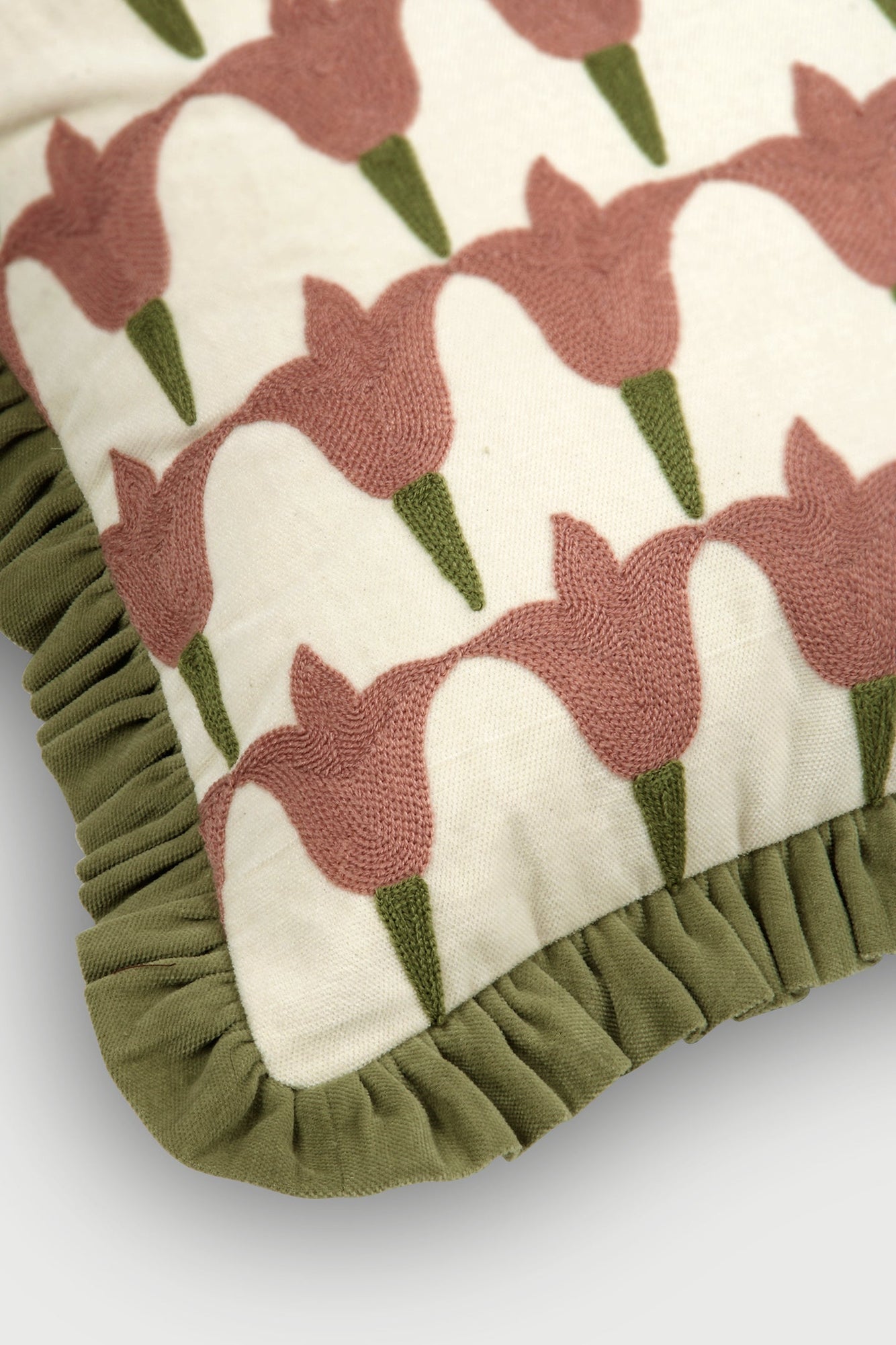 Tulip Raspberry Oblong Cushion Cover