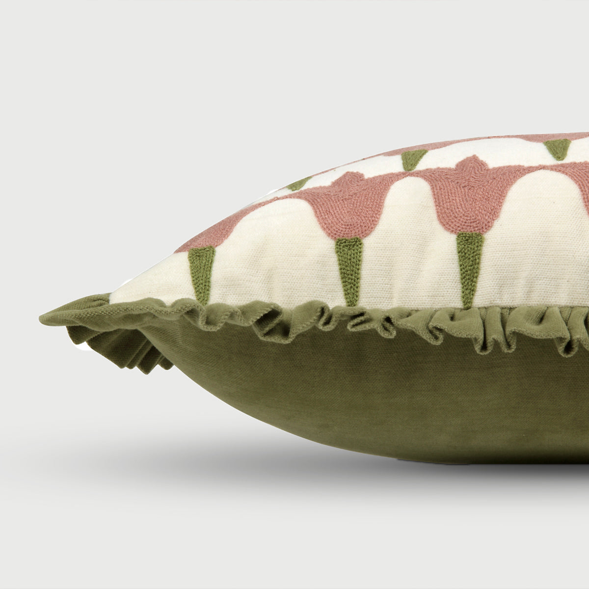 Tulip Raspberry Oblong Cushion Cover