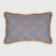 Daisy Azure Oblong Cushion Cover