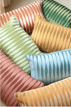 Ripple Teal Oblong Cushion Cover