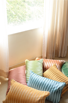 Ripple Teal Oblong Cushion Cover