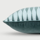 Ripple Teal Oblong Cushion Cover