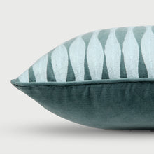 Ripple Teal Oblong Cushion Cover