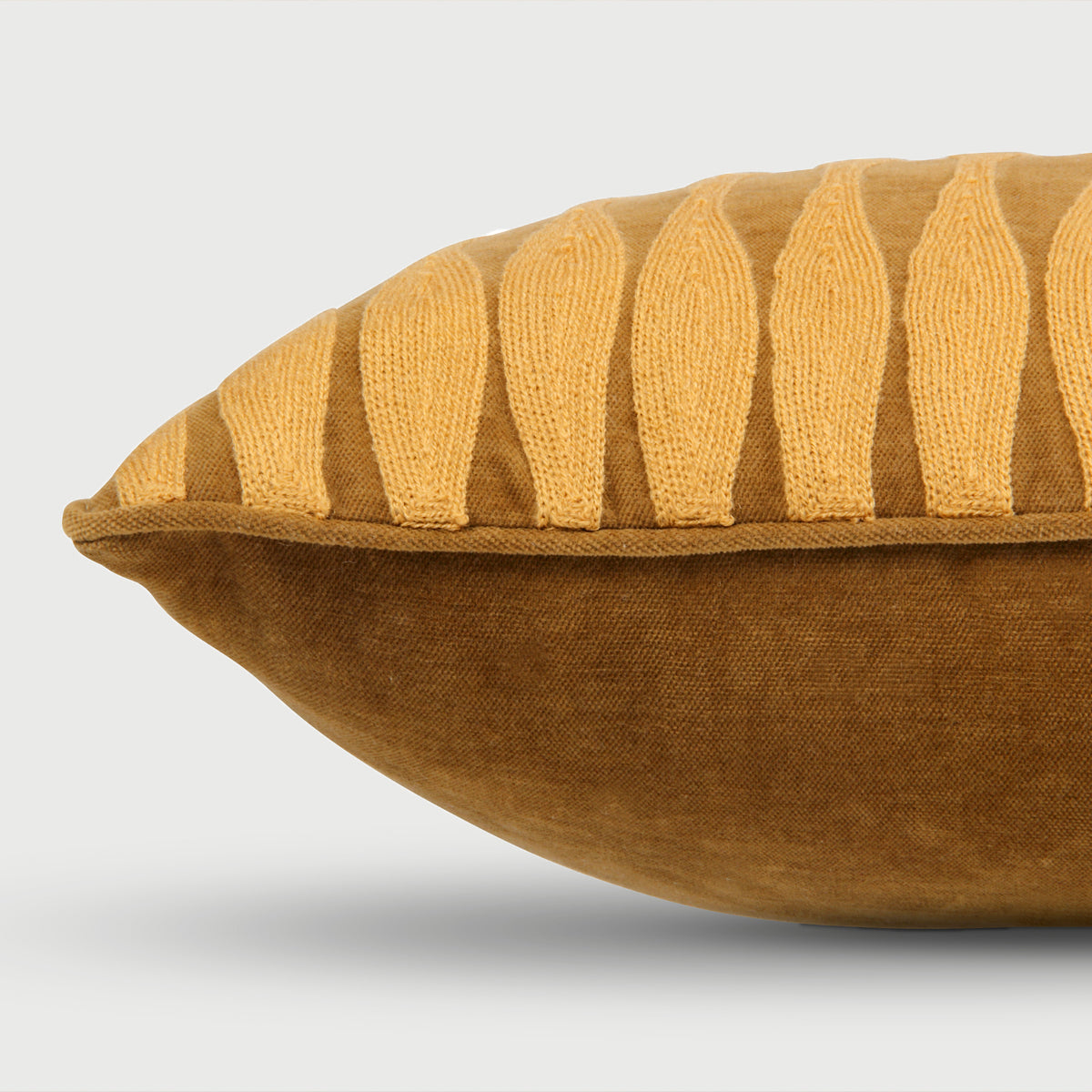 Ripple Tan Brown Oblong Cushion Cover