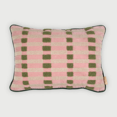 Pine Rose Oblong Cushion Cover