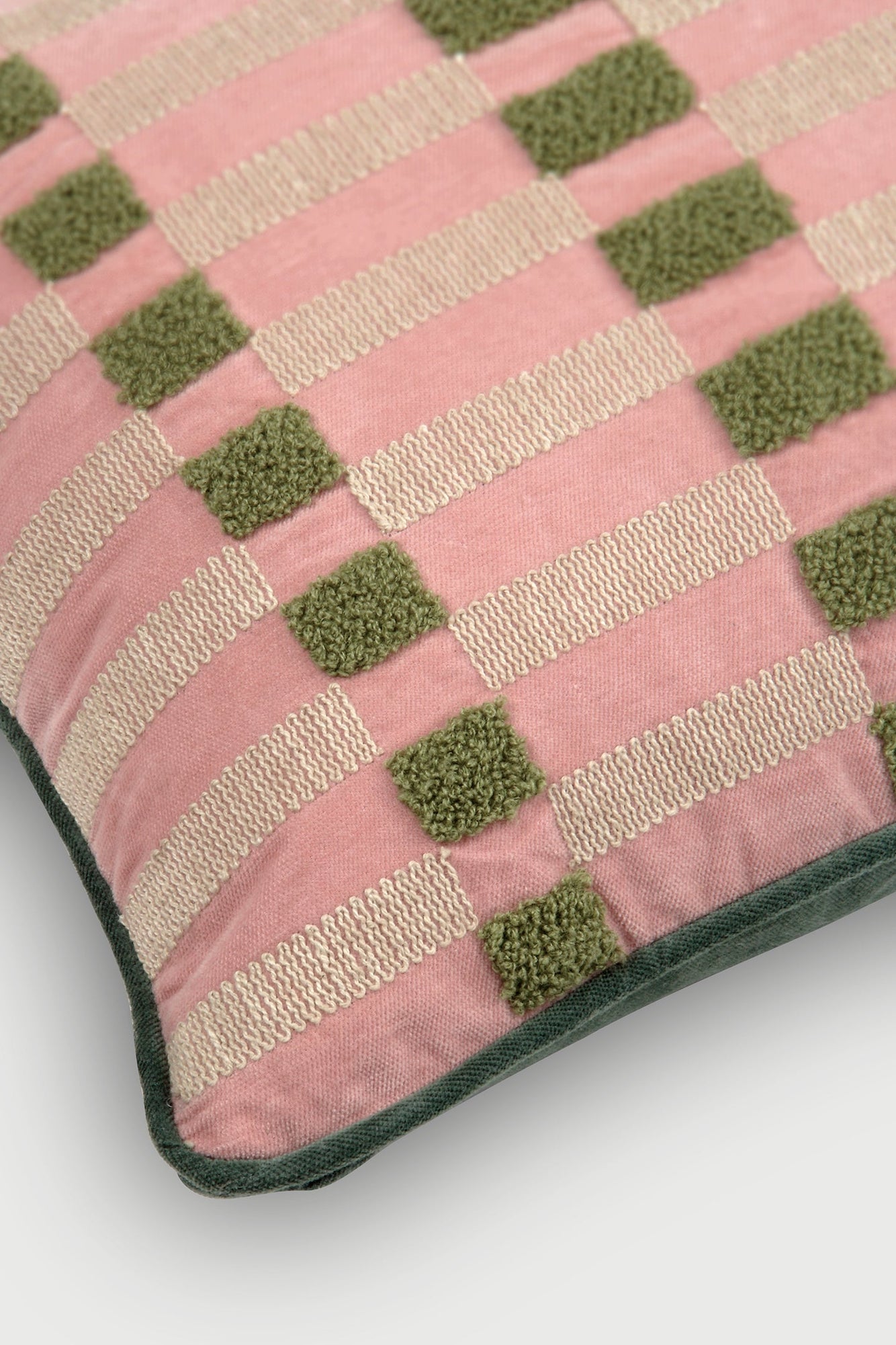 Pine Rose Oblong Cushion Cover