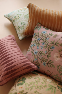 Eden Peach Linen Cushion Cover