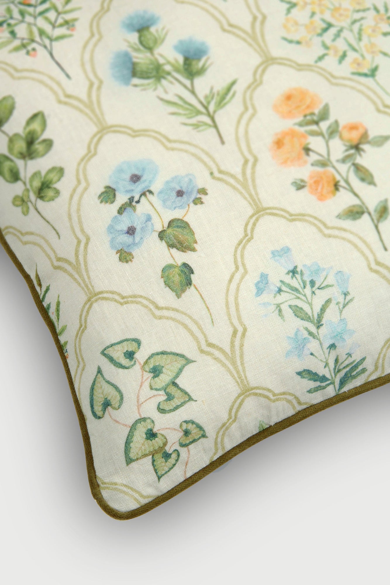 Eden Peach Linen Cushion Cover