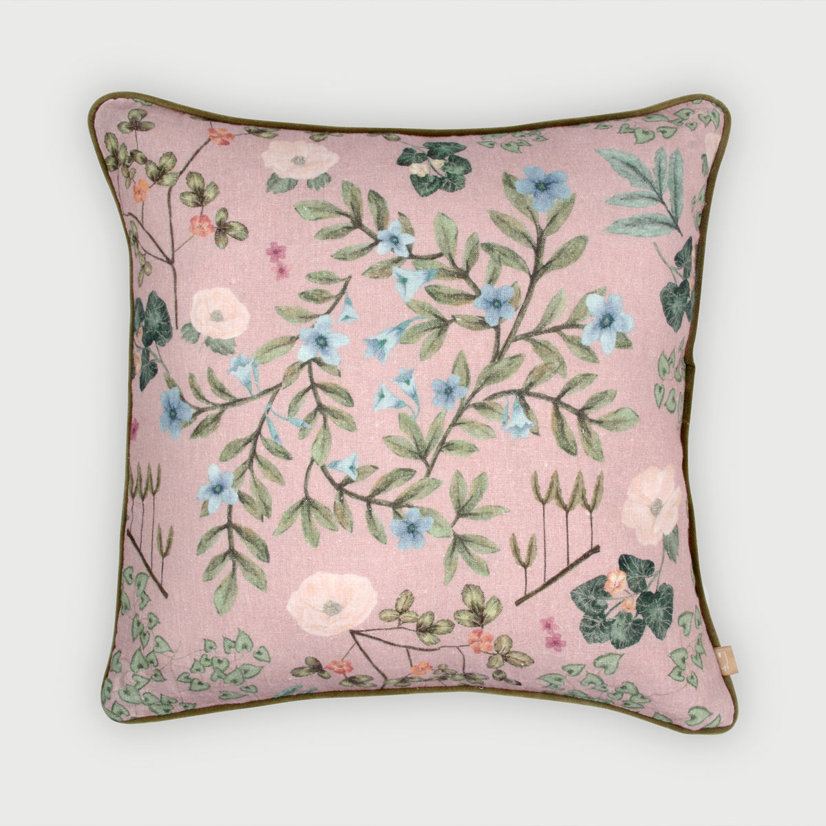 Valley Rose Linen Cushion Cover