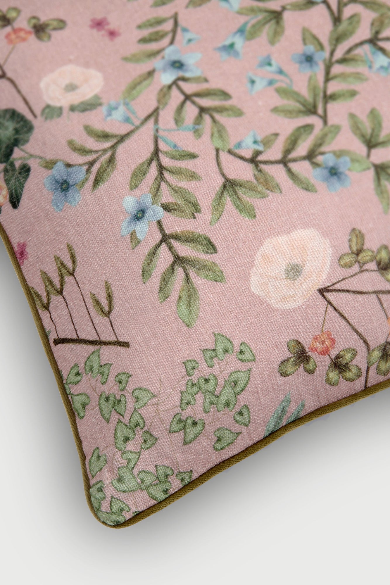 Valley Rose Linen Cushion Cover