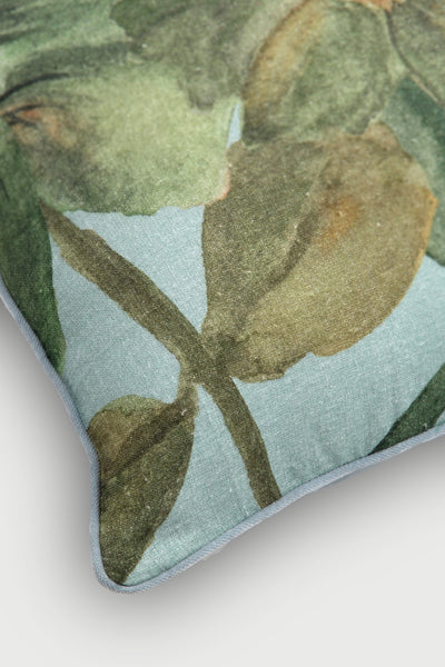 Wildflower Eucalyptus Linen Oblong Cushion Cover