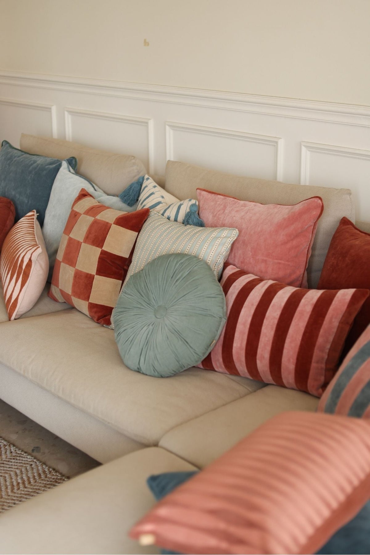 Fig Rhubarb Cushion Cover