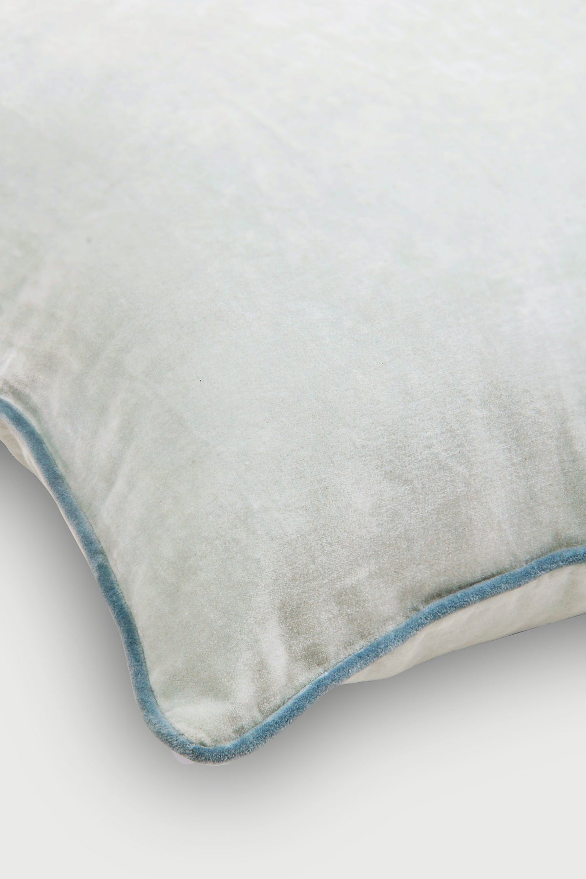 Glow Light Blue Velvet Cushion Cover