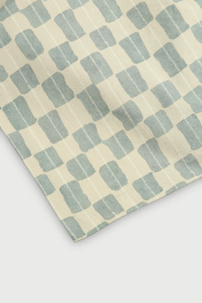 Echo Soft Blue Cotton Table Cover