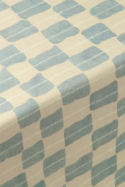 Echo Soft Blue Cotton Table Cover