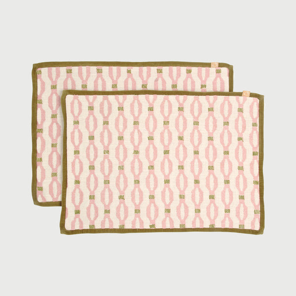 Poppy Soft Pink Table Mats-Set of 2