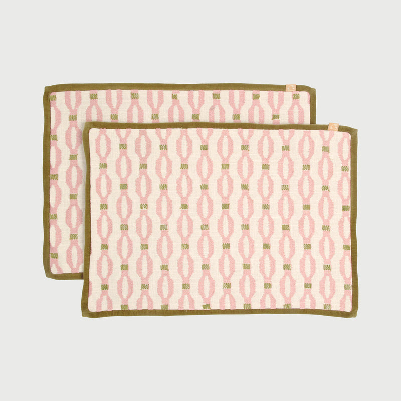Poppy Soft Pink Table Mats-Set of 2