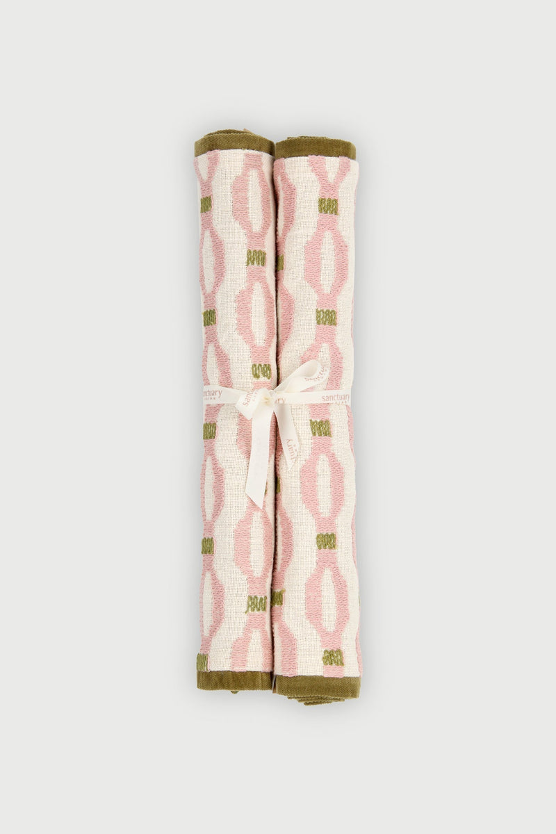 Poppy Soft Pink Table Mats-Set of 2
