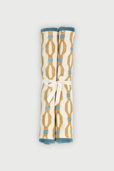 Poppy Ochre Table Mats-Set of 2