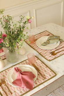 Thistle Raspberry Table Napkins-Set of 2