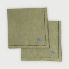 Thistle Moss Green Table Napkins-Set of 2