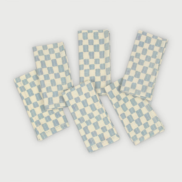 Echo Soft Blue Table Napkins-Set of 6