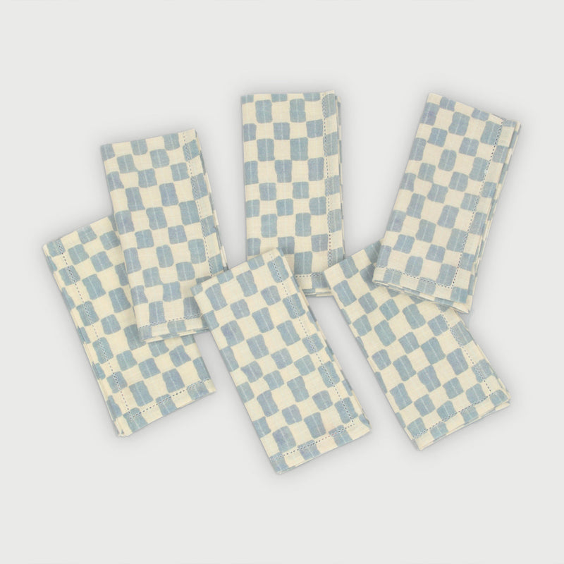 Echo Soft Blue Table Napkins-Set of 6