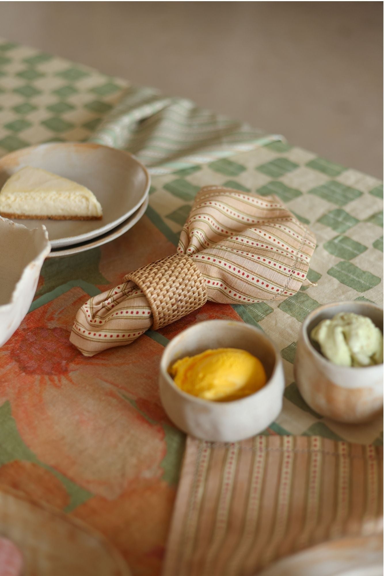 River Apricot Table Napkins-Set of 6