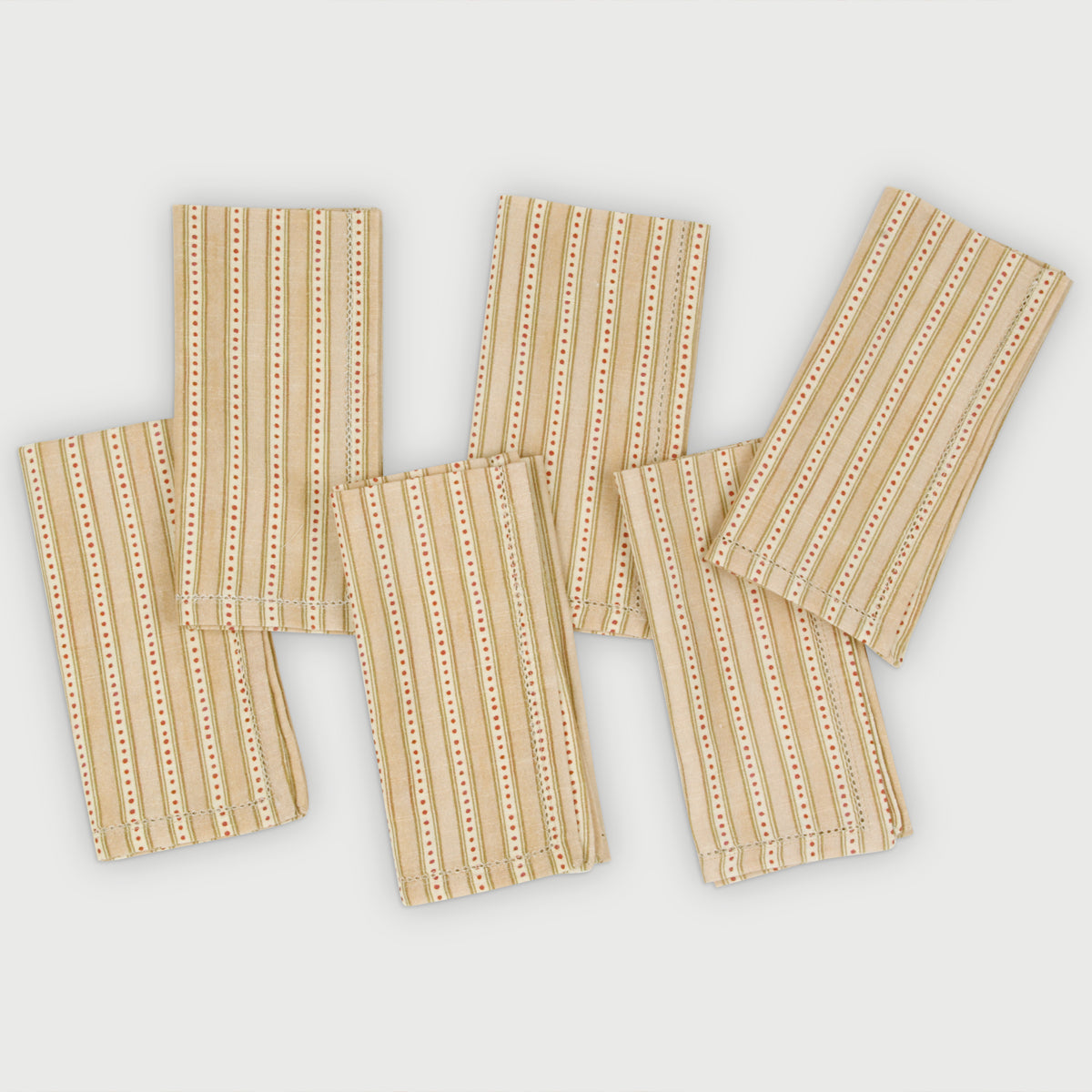 River Apricot Table Napkins-Set of 6