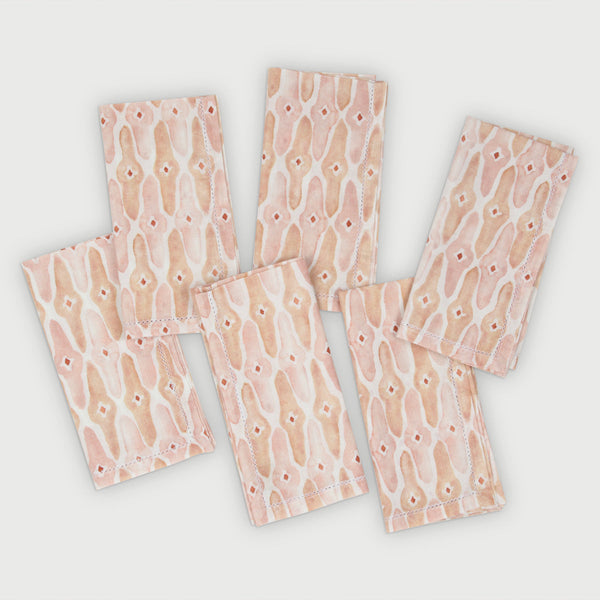 Mosaic Blush Gift Box-Napkins & Napkin Rings