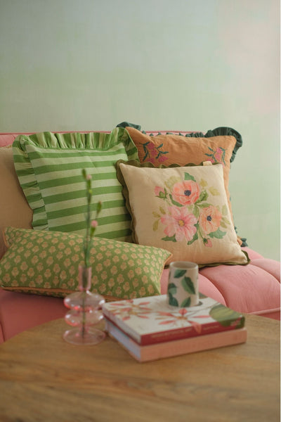 Annabella Amber Linen Cushion Cover