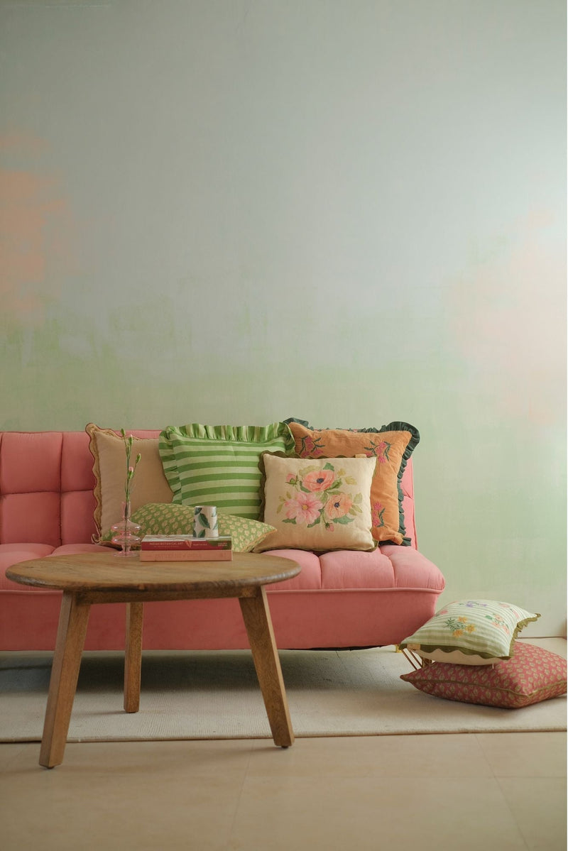 Annabella Amber Linen Cushion Cover