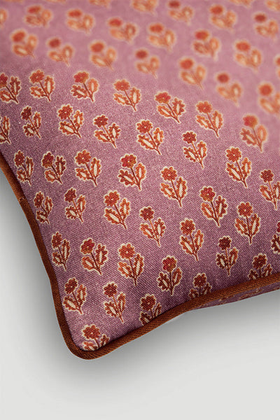 Viola Lavender Cotton Cushion Cover