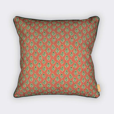 Viola Terracotta Cotton Cushion Cover