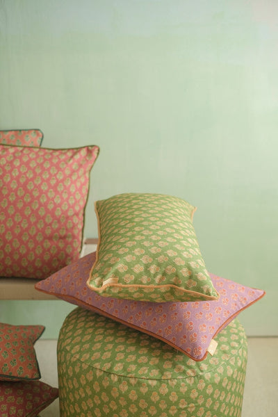 Viola Lavender Cotton Oblong Cushion Cover