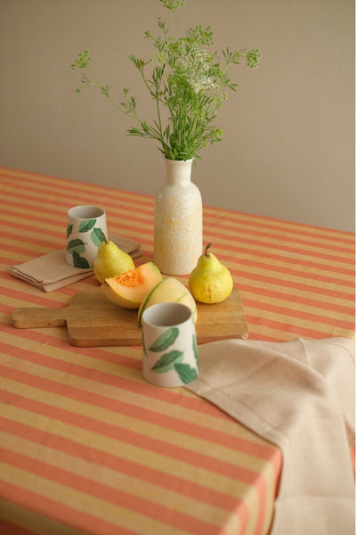 Linea Ruffle Amber Cotton Table Cover