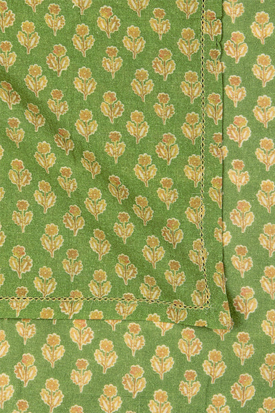 Viola Forest Green Cotton Table Napkins-Set of 6