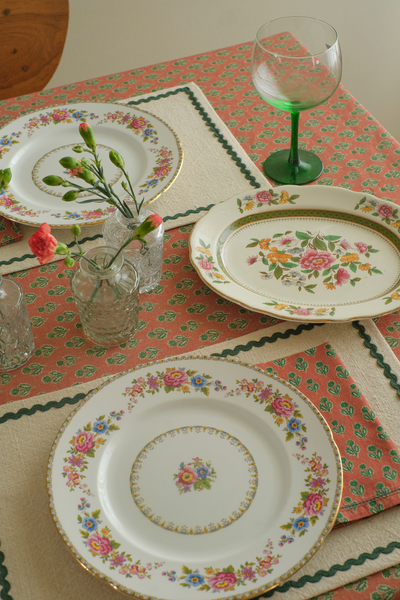 Viola Terracotta Cotton Table Napkins-Set of 6
