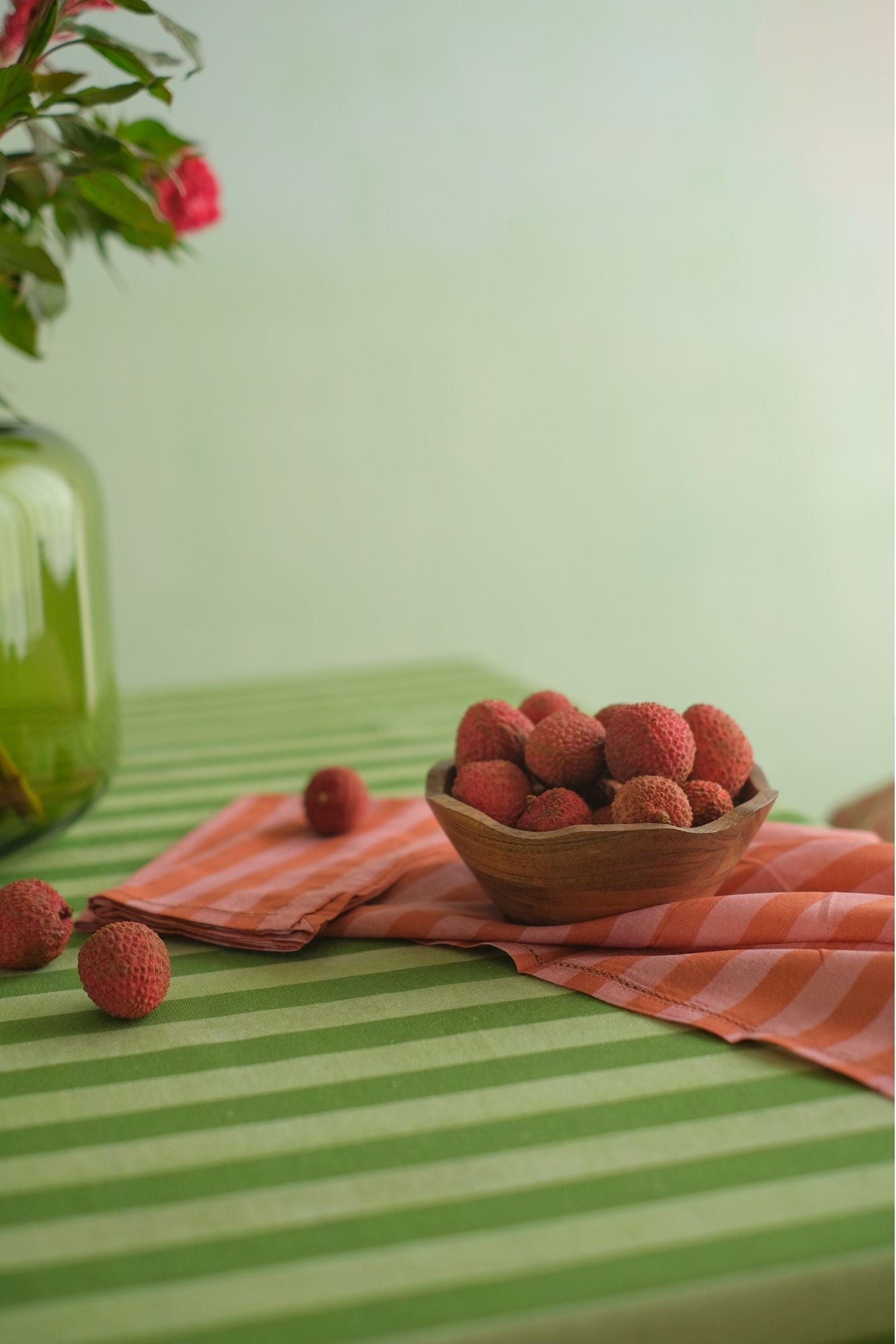 Linea Dusty Rose Cotton Table Napkins-Set of 6