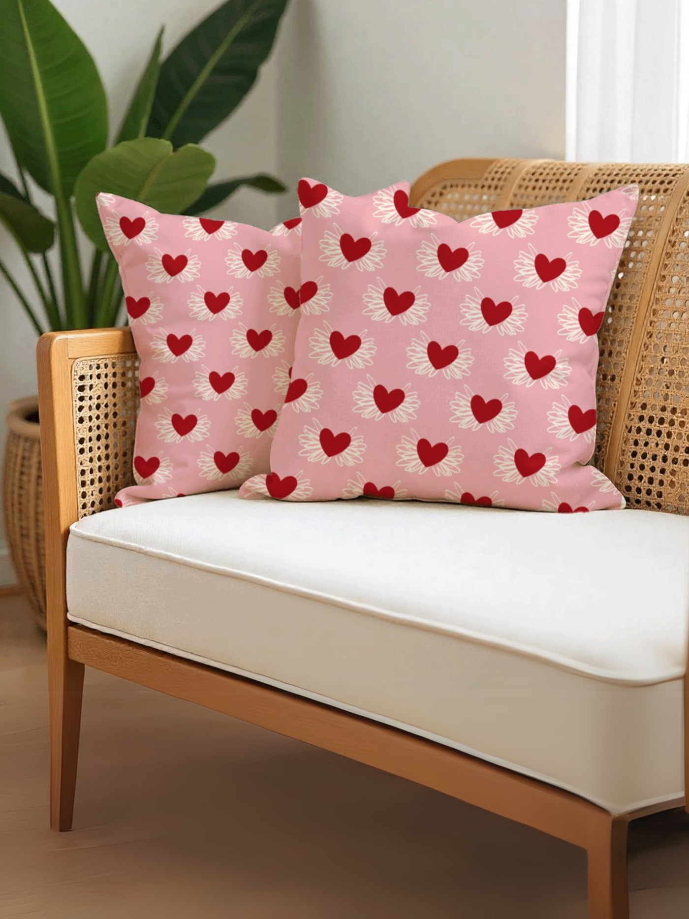 Soaring Love Cushion Cover for Valentine - Velvet - 16x16in