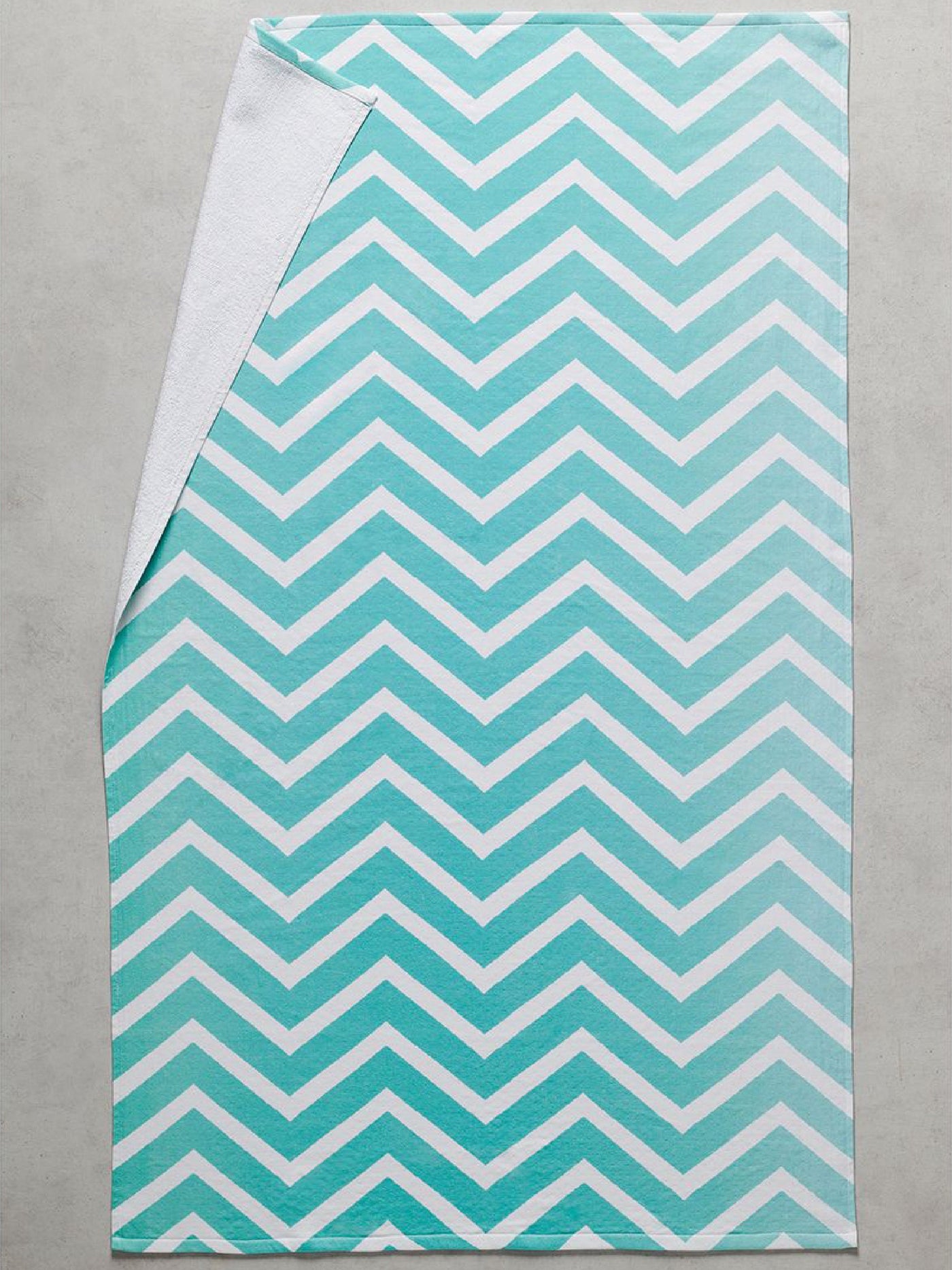 Chevron Cotton Hammam Terry Bath Towel