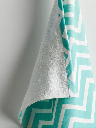 Chevron Cotton Hammam Terry Bath Towel