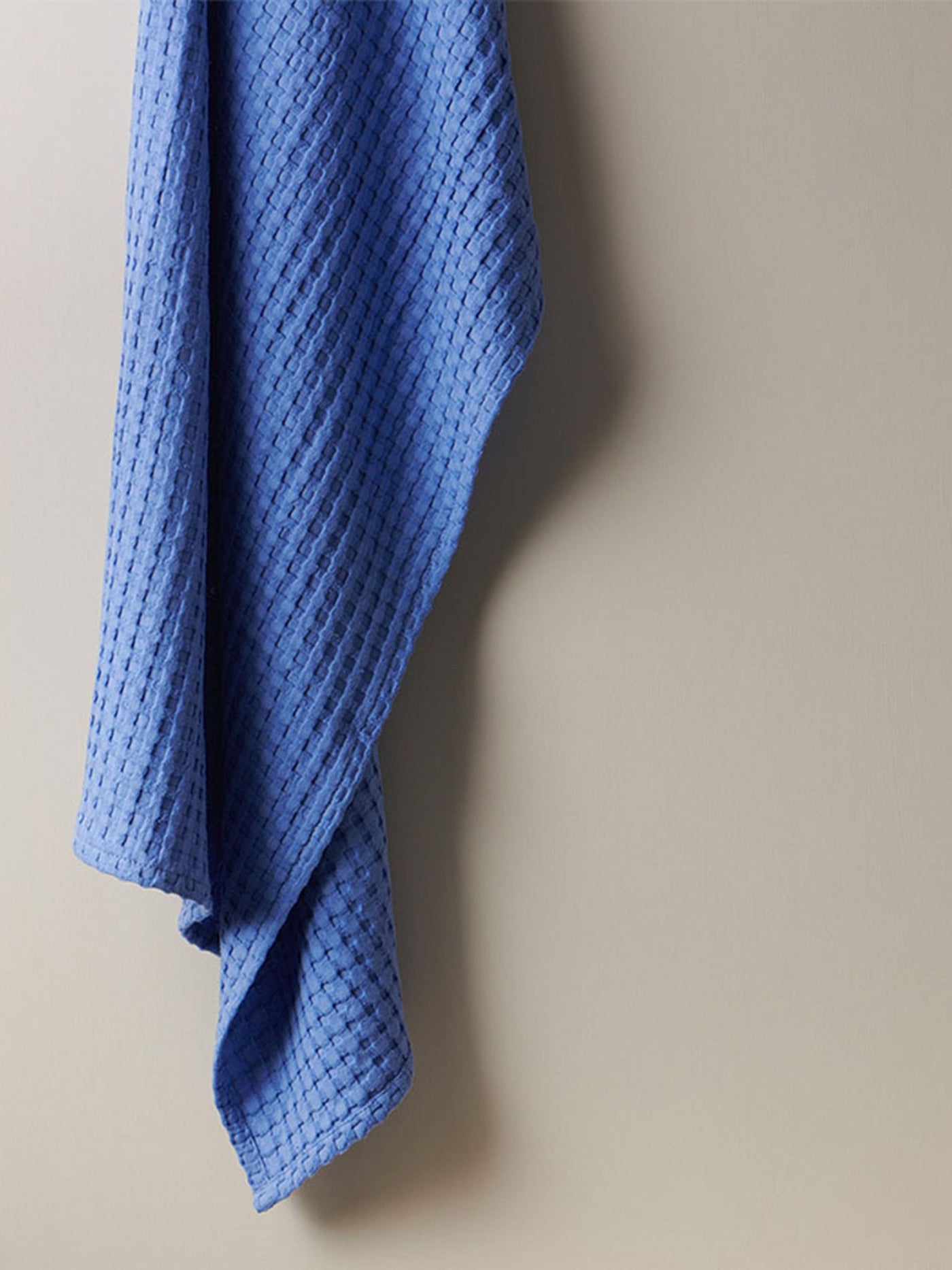 Pebble Cotton Waffle XL Bath Towel Cobalt