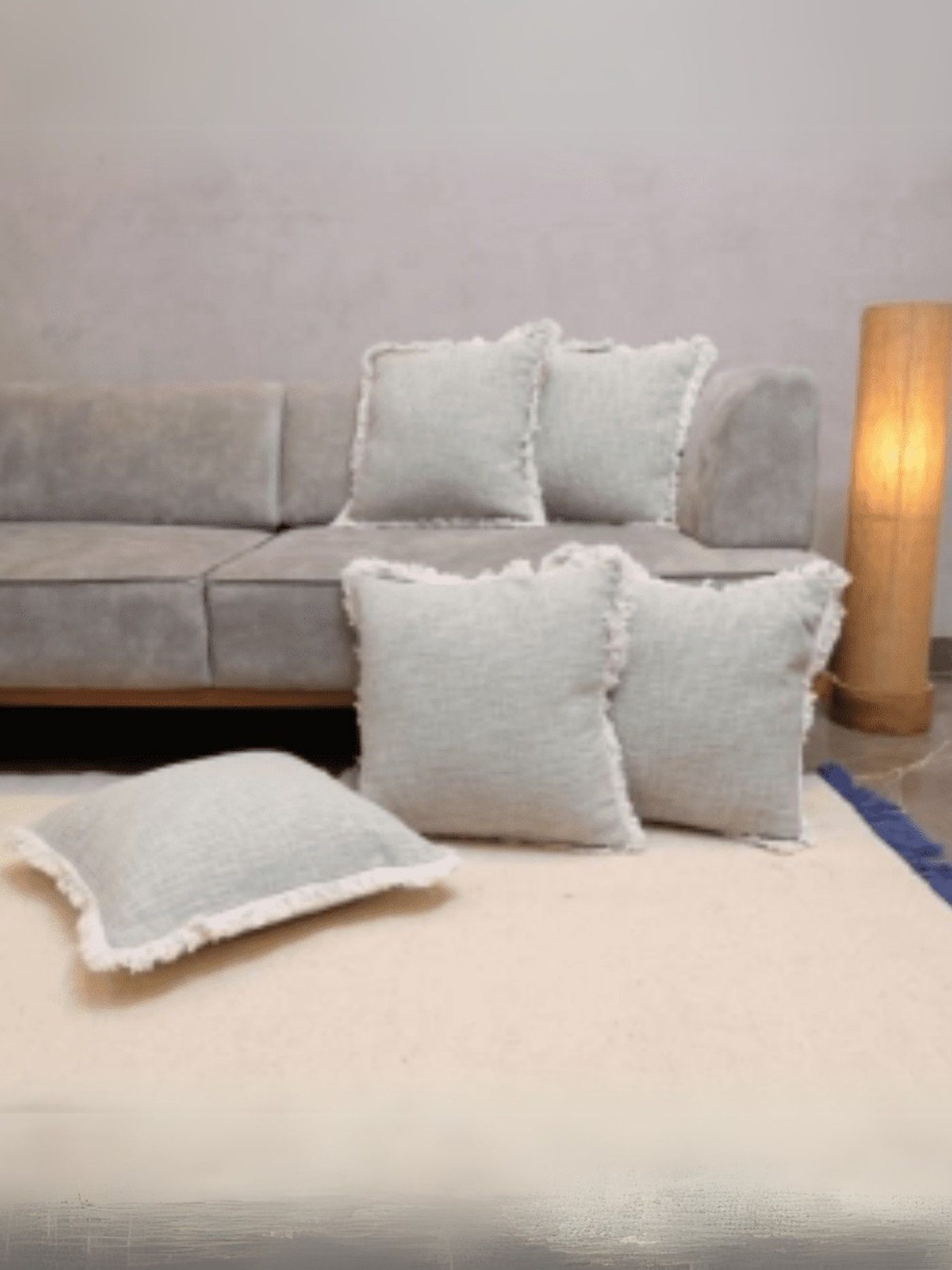 Serene Tufted Fringe Cushion Cover - Set of 5