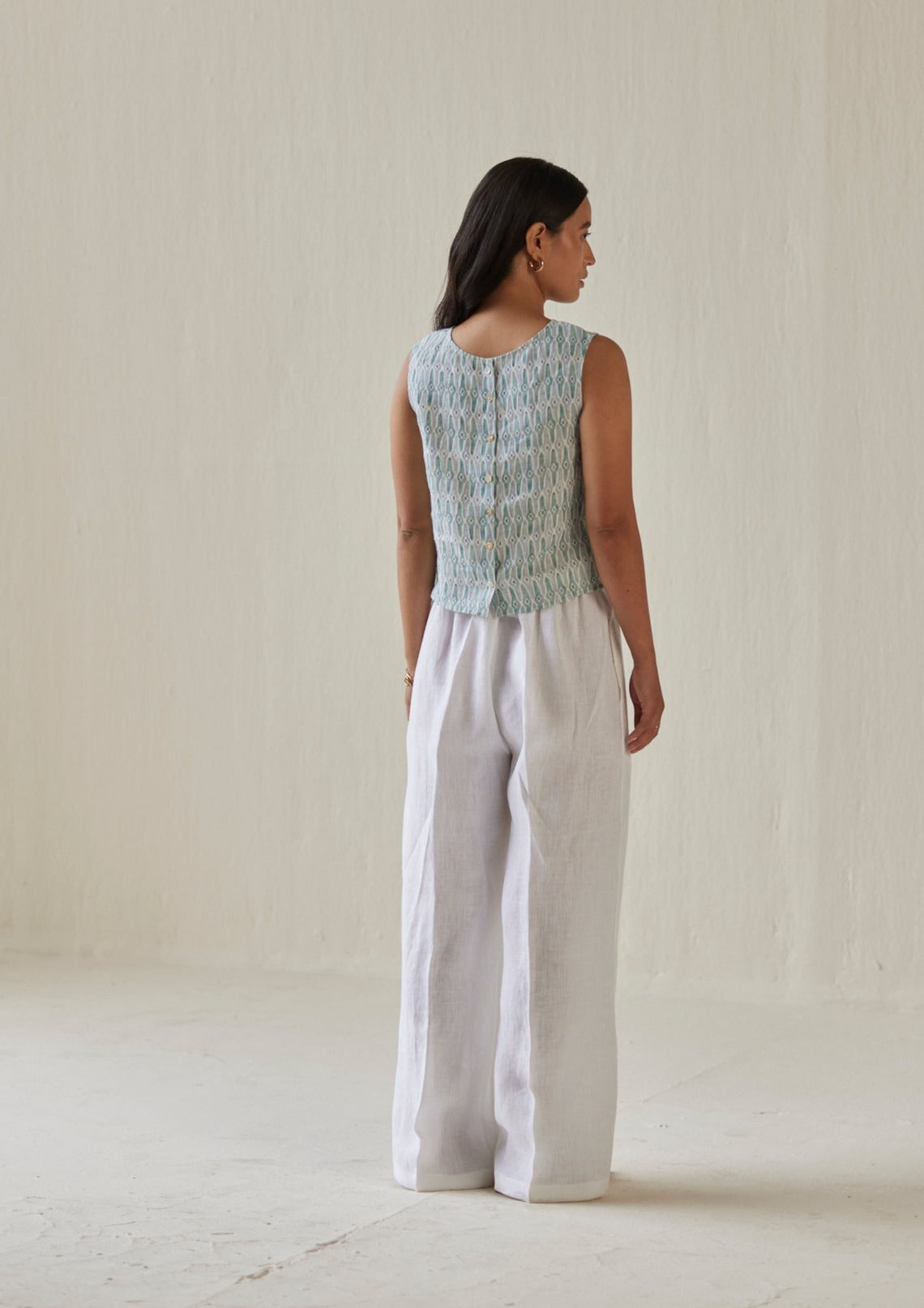 Oasis Linen White Pants