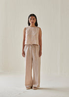 Sakura Mosaic Blush Boatneck Top