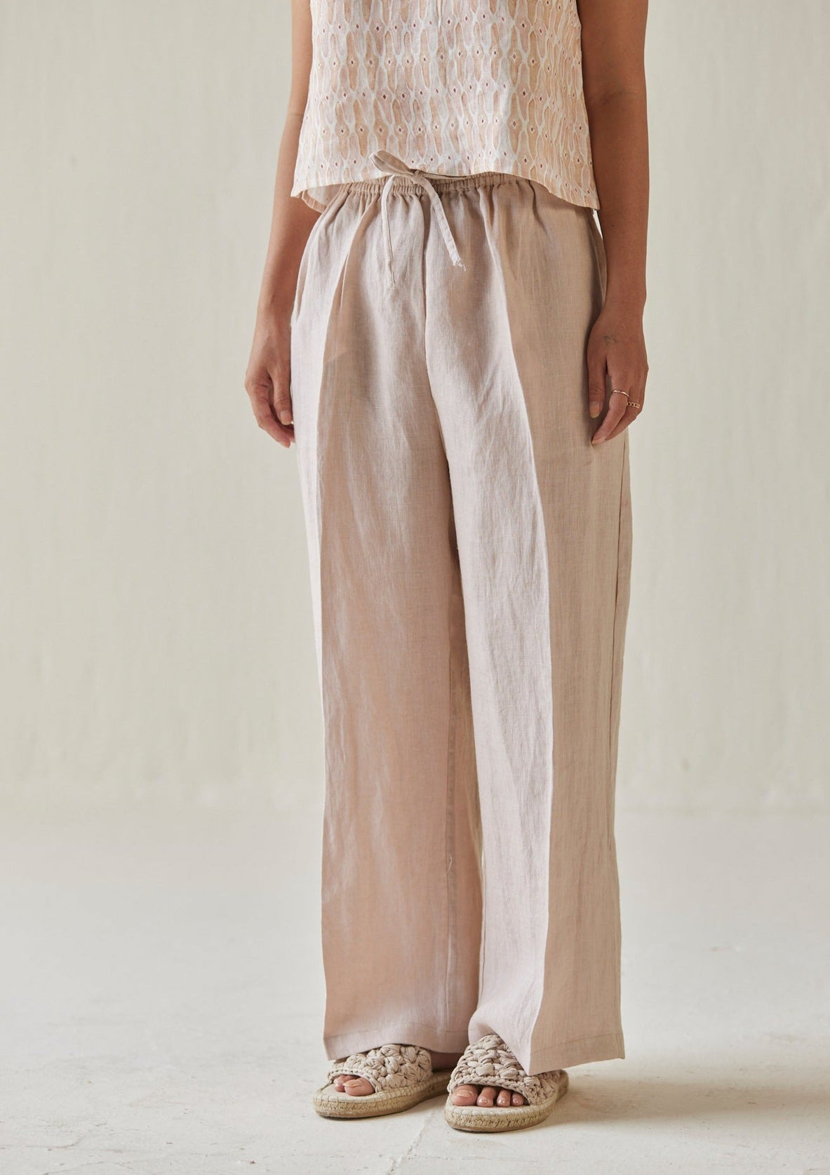 Oasis Linen Pink Pants